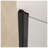 24"x72" Matte Black Pivot Shower Door with 6mm Tempered Glass - Half Aluminum Frame Design for Modern Bathroom-1115819641-1115819644