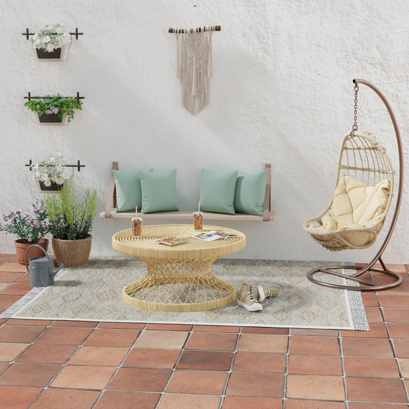 Sunbrella Outdoor Throw Pillow, Canvas Spa Sunbrella® Canvas, 16" H x 16" W