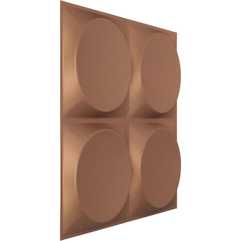 Panneau mural décoratif Adonis EnduraWall en cuivre vieilli l 19 5/8 po x H 19 5/8 po (couvre 2,67 pieds carrés)