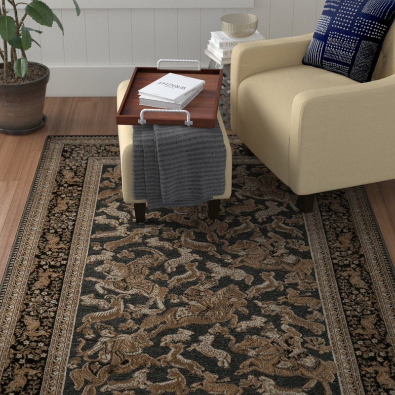 Acton Oriental Shag Area Rug, Rectangle 160 x 230cm