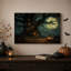 Art mural sur toile Magical Treehouse In Moonlit Forest-1800249835