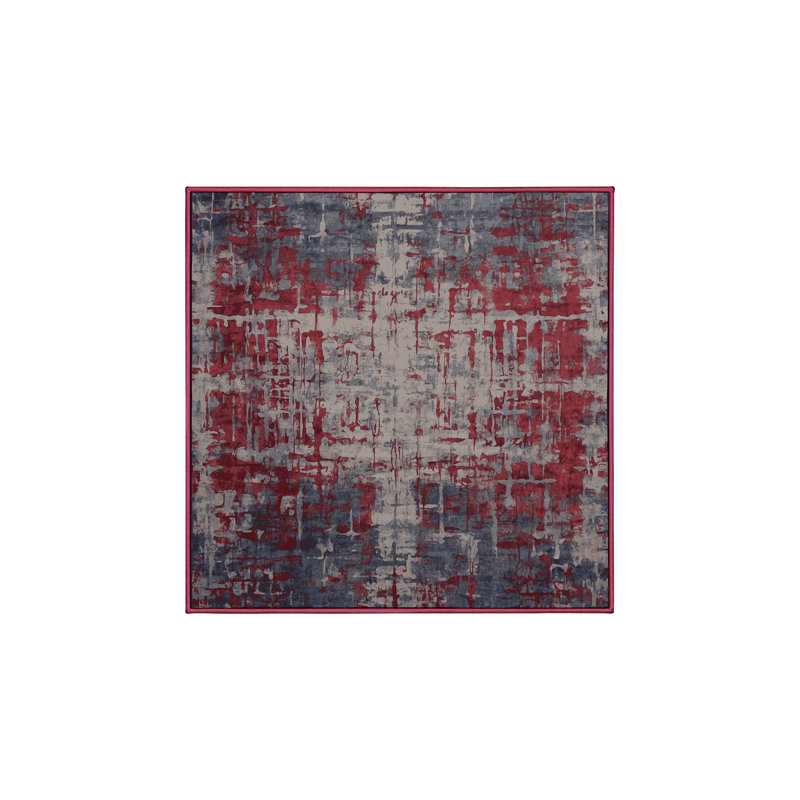Tapis brun lavable à la machine, Carré 4 pi