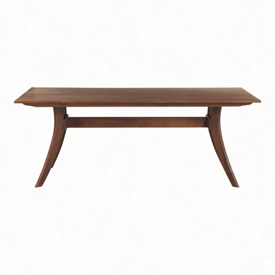 Dining Table, Solid American Walnut Wood, Rectangular, Seats 6