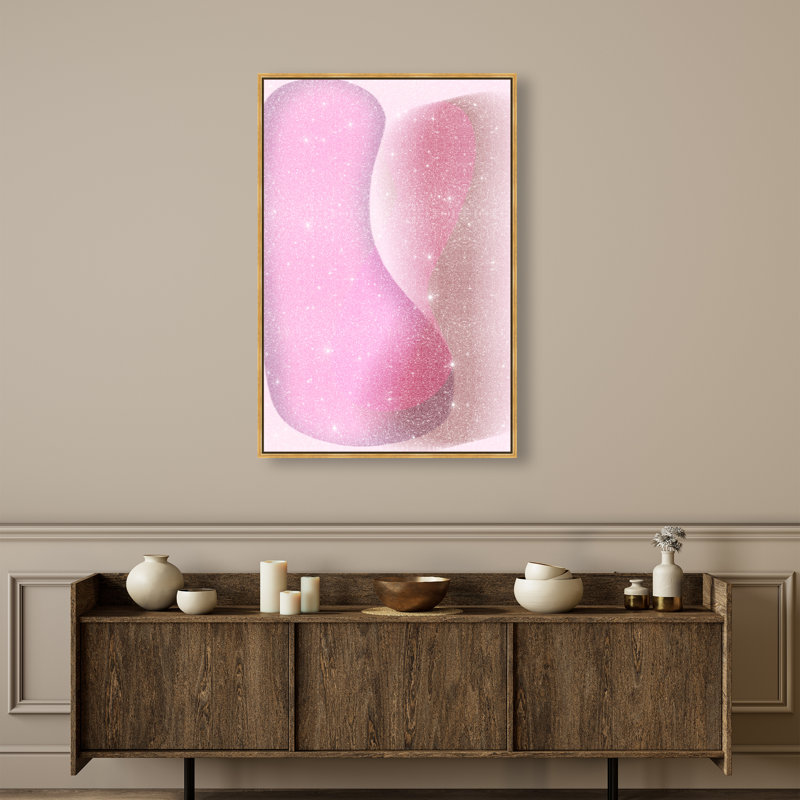 Dancing Lovers Print by Oliver Gal, 31"H x 21"W, Gold Floater Frame