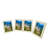 Fixturedisplays® 5" X 7" 7X5" Rectangular Photo Picture Frame 4PK Natural Photo Frame With Acrylic Lense For Tabletop Sign Holder22020-5X7