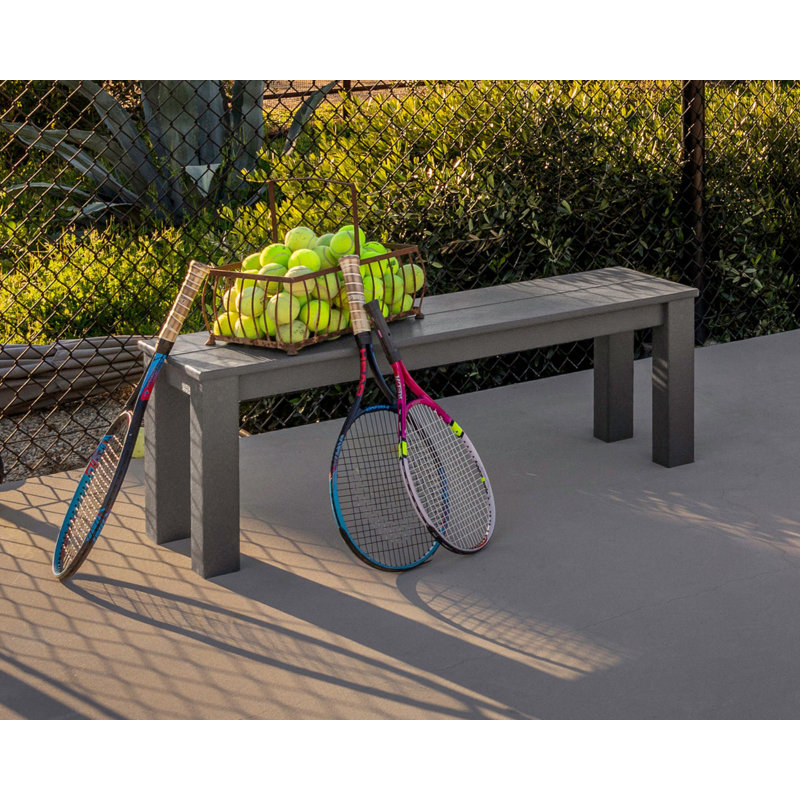 Banc d'extérieur Parsons Trex, Gris ardoise, H 17 po x l 60 po