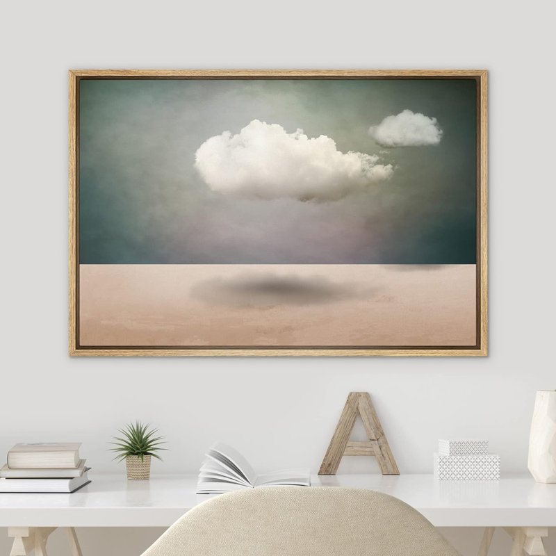 «Sureal Cloudy Sky Desert», reproduction sur toile, Naturel, H 16 po x l 24 po x P 1,5 po