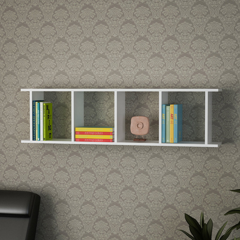 Hyman 120cm W Cube Bookcase, White