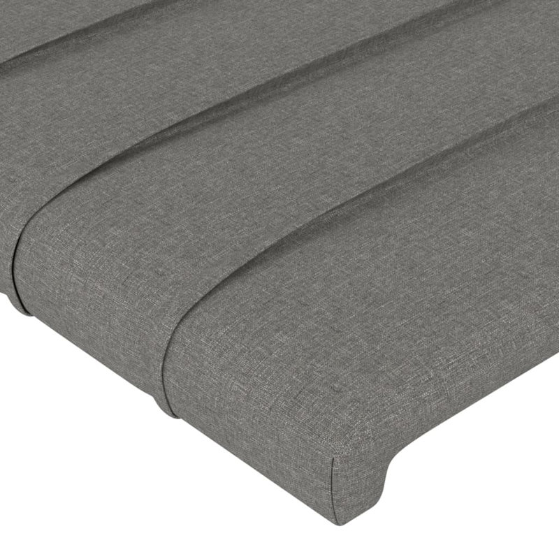 Headboard, 88cm H x 90cm W x 5cm D, Dark Grey Fabric
