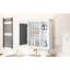 Armoire de rangement pour salle de bain avec miroir, 35 po x 27,5 po, paroi intérieure spacieuse pour la salle de bain, design fonctionnel, apparence élégante-206632703