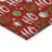 Machine Washable Indoor/Outdoor Snowflake Ho Ho Ho Xhevrie Red Rug-1329937397
