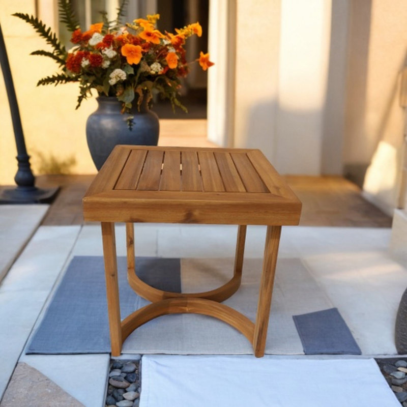 Baryn Acacia Solid Wood Side Table