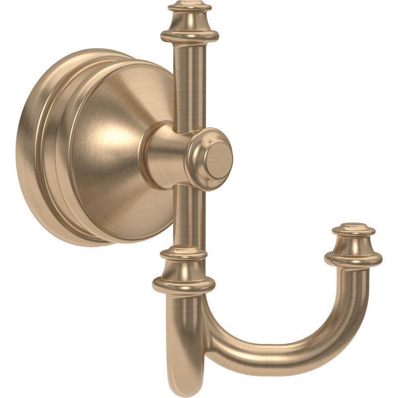 Mylan Multi-Purpose Towel Hook Bath Hardware Accessory, Champagne Bronze