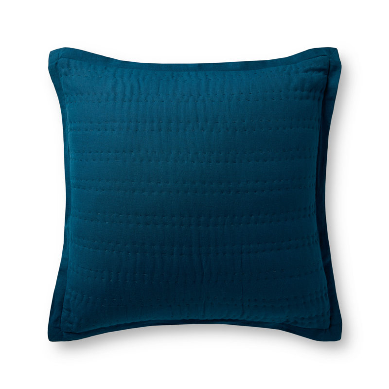 Loloi Accent Pillow Cover, Dark Blue, Square 22"