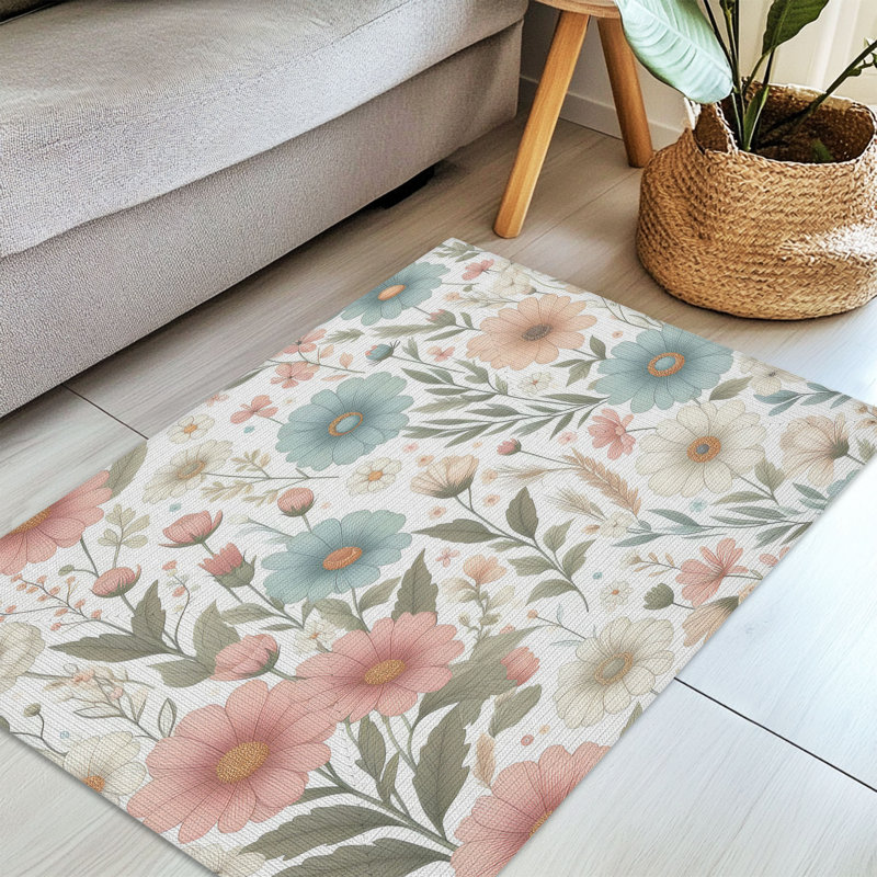 Tapis tressé Blossom Oasis, Rectangulaire 3 pi x 5 pi