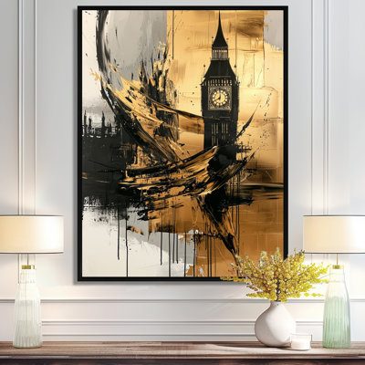 Mukarar Big Ben Glow In England IV - Angleterre, art mural