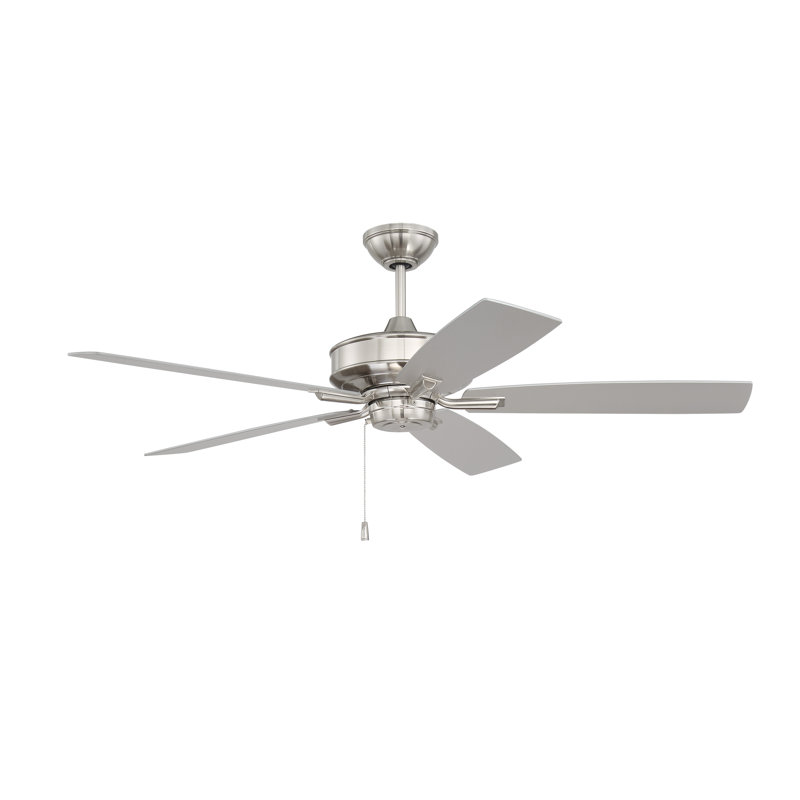 Humairaa 52'' Ceiling Fan, Brushed Polished Nickel