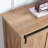 Daneal Farmhouse Dresser with 5 Drawers, Sliding Barn Door and Adjustable Shelves-606605600