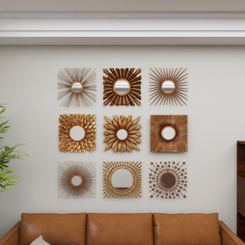 Blalock Metal Square Wall Mirror
