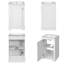 Meuble-lavabo autoportant moderne de 20 pouces avec lavabo intégré en céramique et porte ajustable en blanc-1536962629