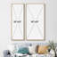 «Minimal Blue Watercolor», impression sur toile verticale encadrée-986486764-986486762