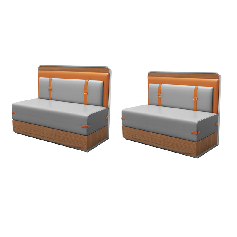 Banc rembourré en similicuir Modern Modern