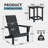 Devito 2 - Person Patio Conversation Set With Side Table-897601911