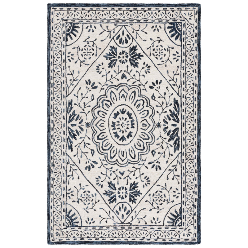 Metro 464 Hand Tufted Wool Pile Oriental Rug, Square 6'