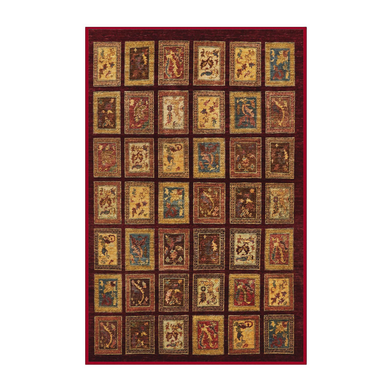 Tapis abstrait moderne 674, Rectangle 8 pi x 12 pi
