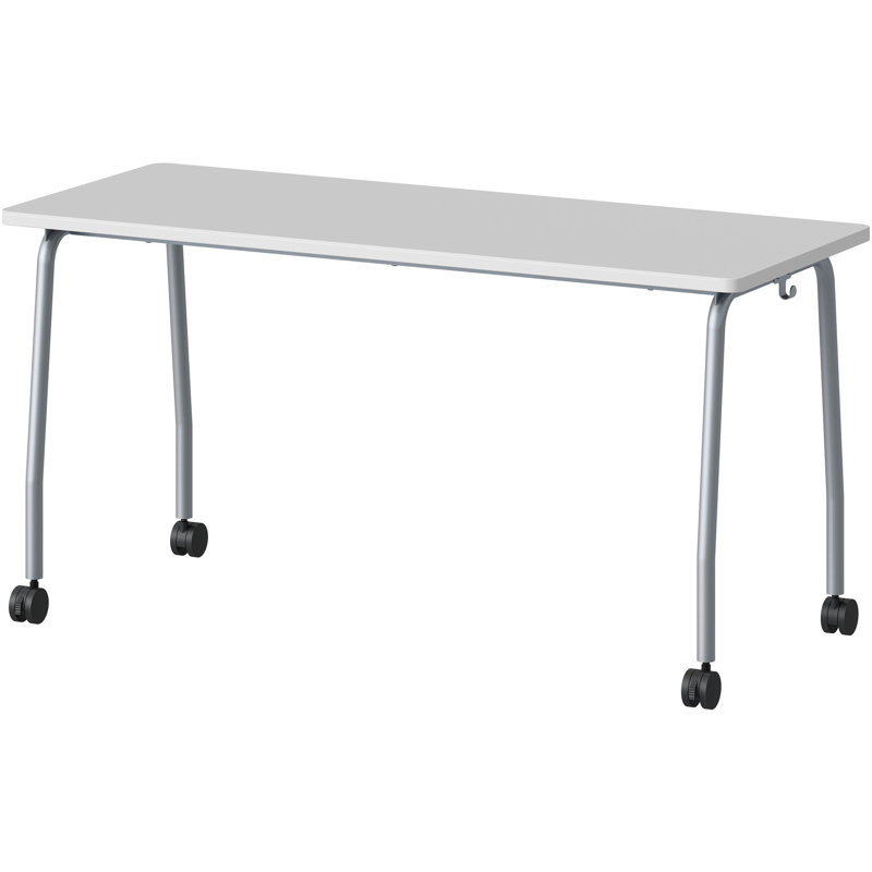 Table de formation avec roulettes, H 59 po x l 23,63 po x P 23,63 po, gris