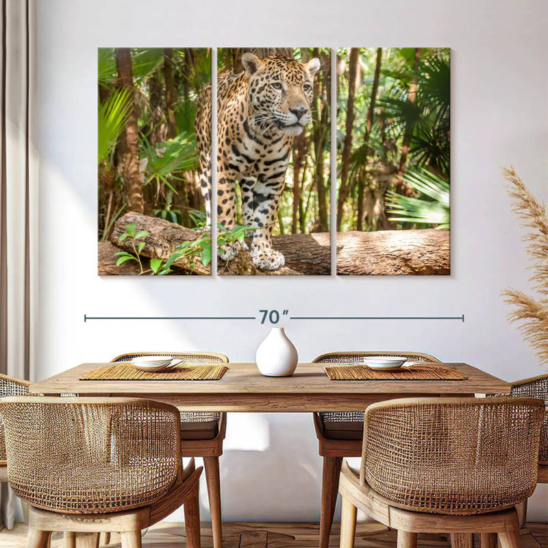 Brampt Walking Forest Leopard, 42" H x 65" W
