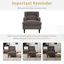 Chaise d'appoint rembourrée et rembourrée-1829007119