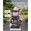 Rollator Walker with Seat for Seniors, Foldable Lightweight Rolling Walker, Carbon Fibre Mobility Walking Aid with 8" Solid PVC Wheels and Adjustable Handle - Supports up to 300LBS