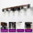 DAKAFUL 6-Light Dimmable Bathroom Vanity Light over Mirror with Wood and Glass Shade-114312322