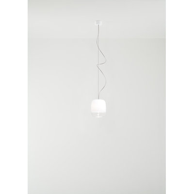 Gong 1 - Light Chrome LED Single Pendant