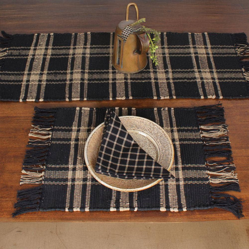 Black & Tan Chindi Runner