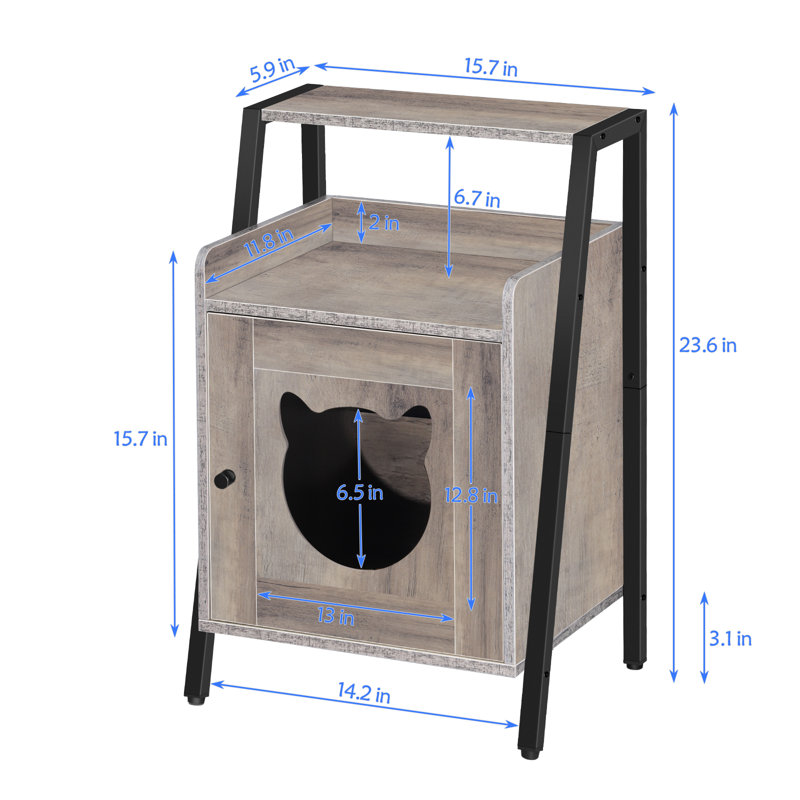 Maison pour chat Tenley, Gris
