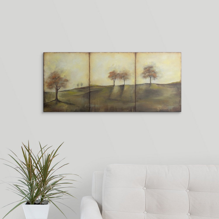 « ii » jennifer grolier, reproduction d’art Autumnal Meadow, H 13 po x l 30 po x P 1,5 po, Toile