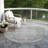 Machine Washable Indoor/Outdoor Cicel ACN1146 Gray Rug-100248068