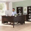 Bureau en L Paelynn de 60 po avec rangement et tiroirs, bureau d'ordinateur d'angle, bois moderne, cerisier moka-1175771162-1105506234