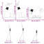 vidaXL LED Reindeers Fabric-552343324