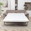 Canapé-lit 2 places, canapé Mid-Century moderne, canapé-lit convertible grand format avec structure en bois et revêtement en polyester, conception escamotable, capacité de 300 lb - peu encombrant pour le salon, gris-319640750