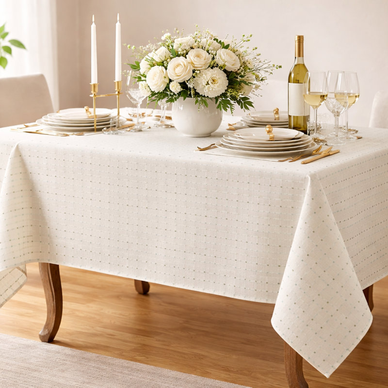 Nappe blanche 65 po x 104 po, L 104 po x l 65 po