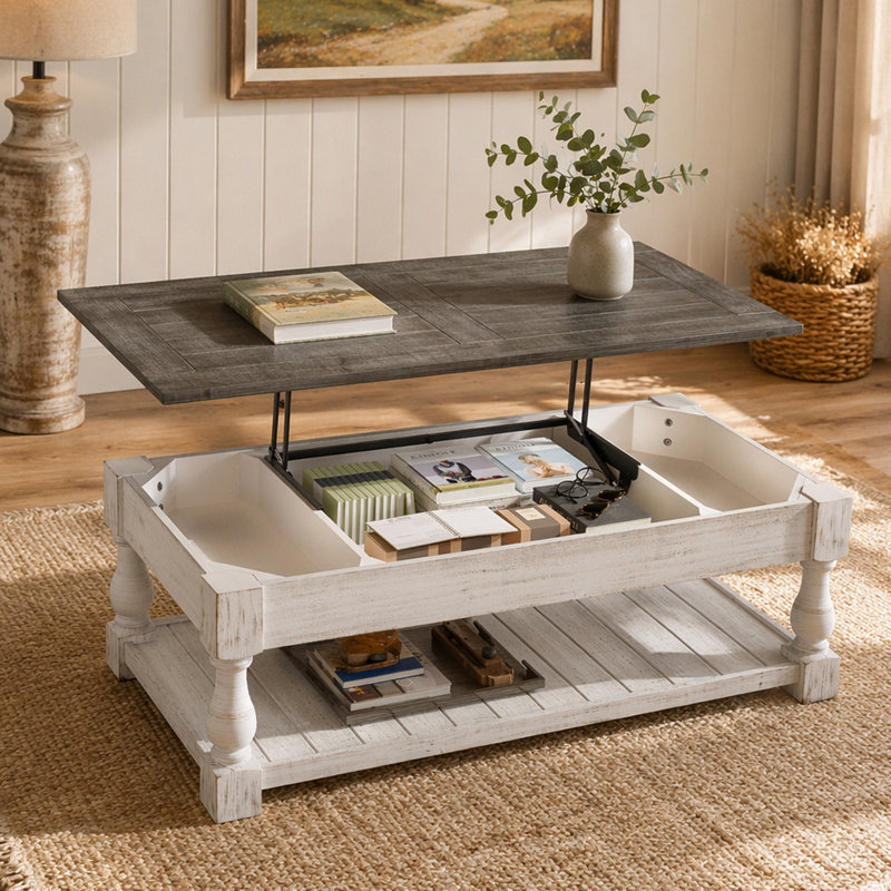 Table basse avec plateau fixe Farmhouse
