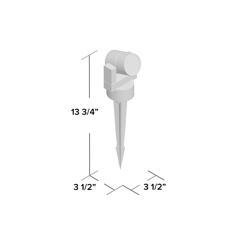 Azral Low Voltage Metal Spotlight, Satin Aluminum