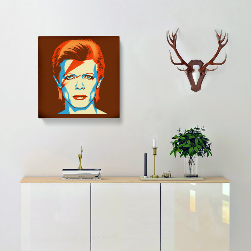 David Bowie Retro No.1 - Wrapped Canvas