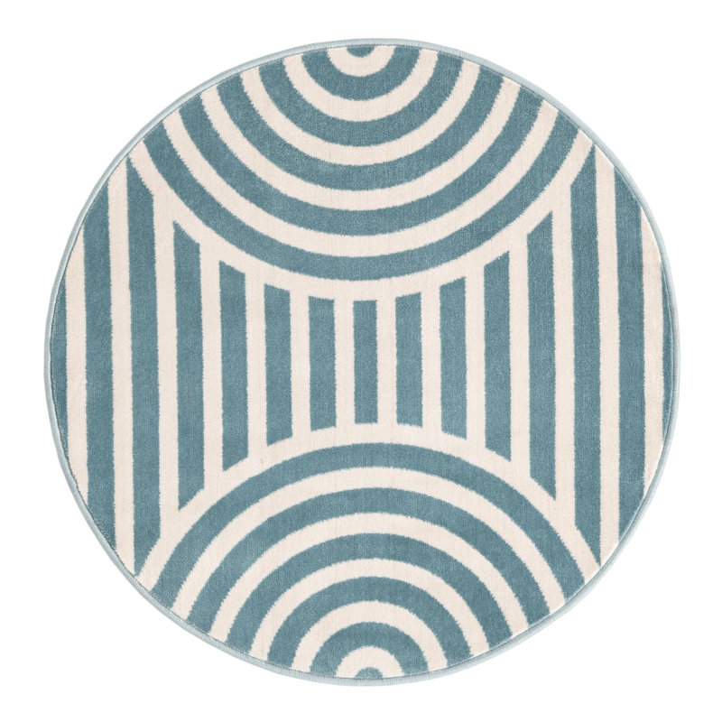Tapis pour enfant Unique Loom Lines, Rond 3 pi 1 po