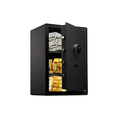 Fingerprint Security Safe, Homeuse With A4 Fireproof Bag