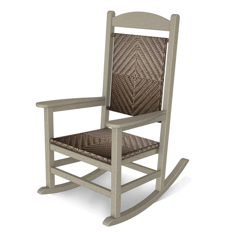 Chaise berçante POLYWOOD Classics, Cadre sable / Cahaba