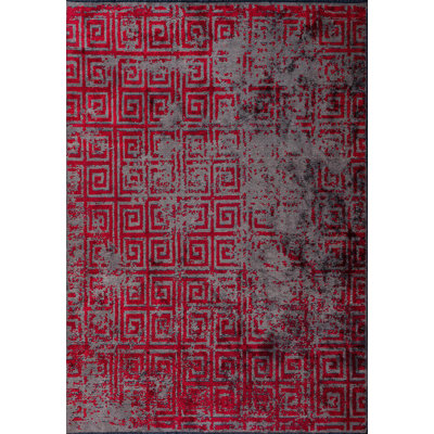 Contemporary Labyrinth Faded Squares